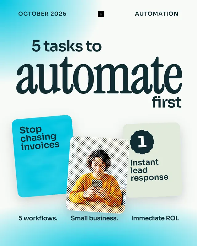 Lyten Agency carousel, Tasks to automate, slide 1